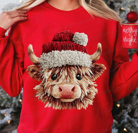 Christmas Cow Faux Yarn - Custom