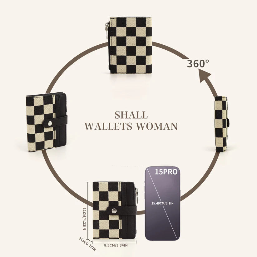 1-2 WEEK TAT: Quilted or Checker Vegan Leather Wallets