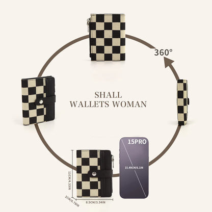 1-2 WEEK TAT: Quilted or Checker Vegan Leather Wallets