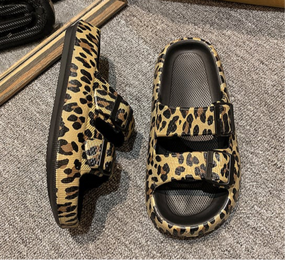 BOUTIQUE PREORDER: Leopard Cloud Sandals
