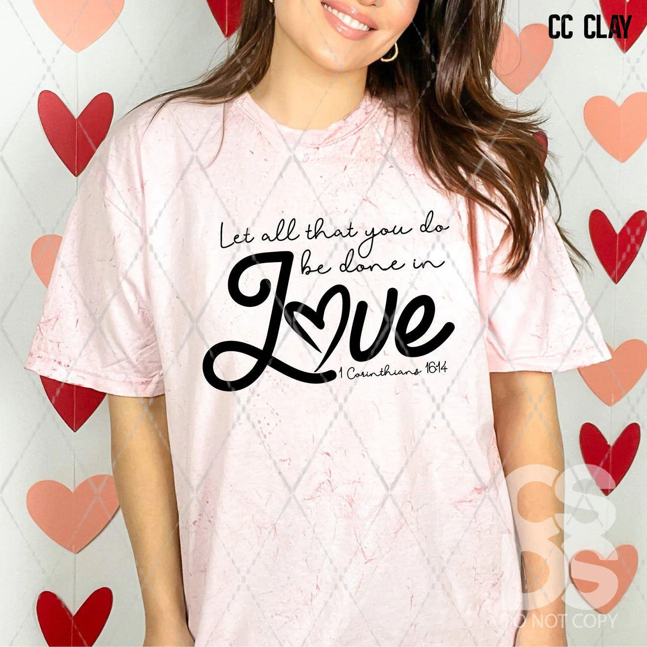 Let All that You Do be Done in Love - Black - Custom