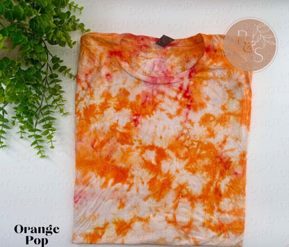 Orange Pop - Ice Dyed Blank