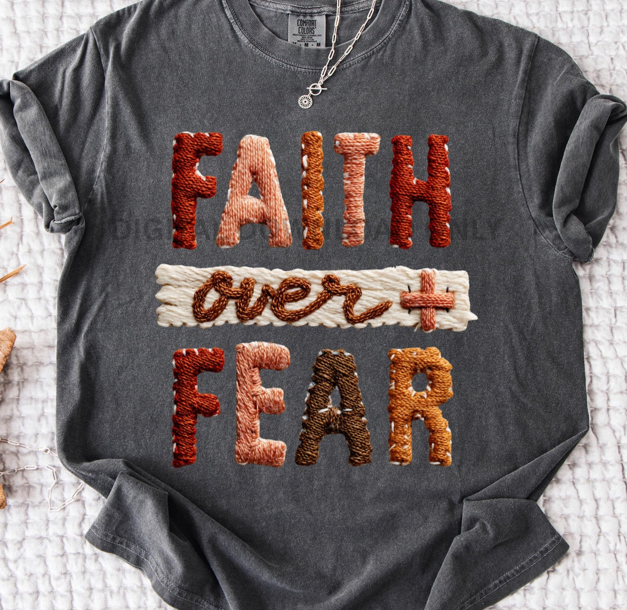 Faith Over Fear Faux Yarn - Custom