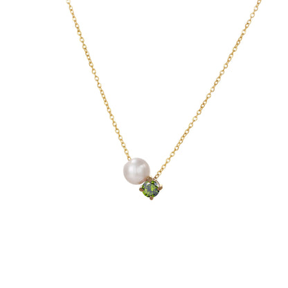 Preorder: Pearl and Birthstone Necklace