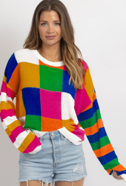 READY TO SHIP: XL - Block It Out Sweater