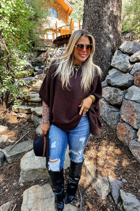 PREORDER - FALL MEG PULLOVER PONCHO ✨ETA MID NOVEMBER✨