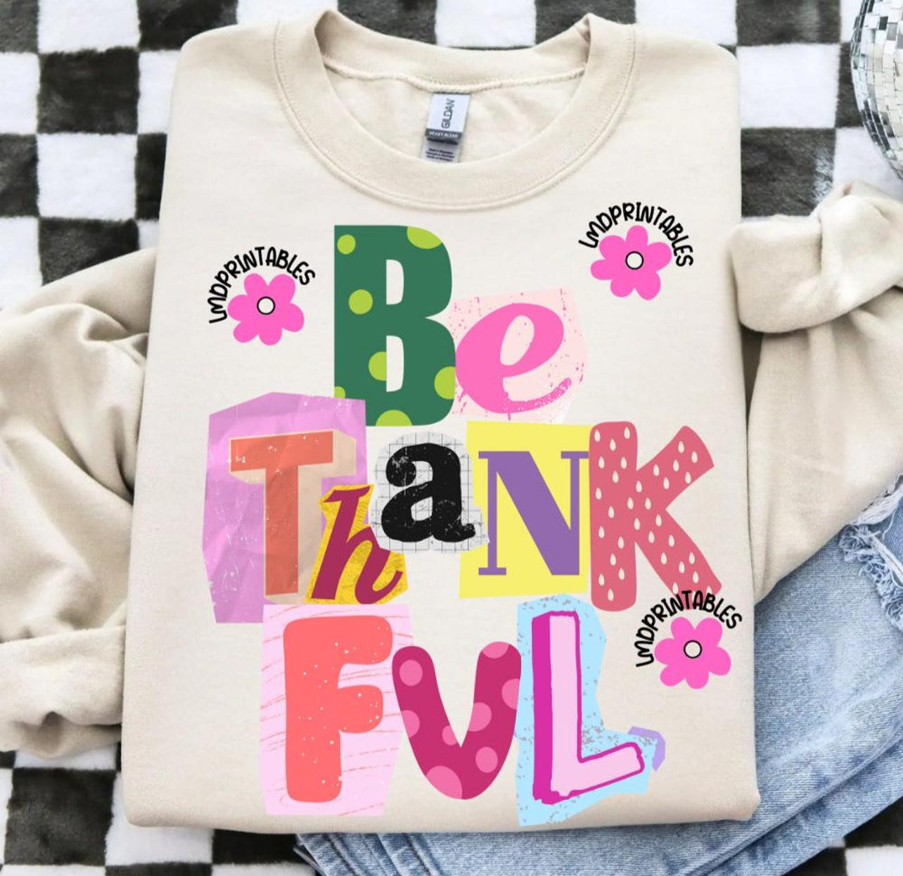 Be Thankful Doodle - Custom