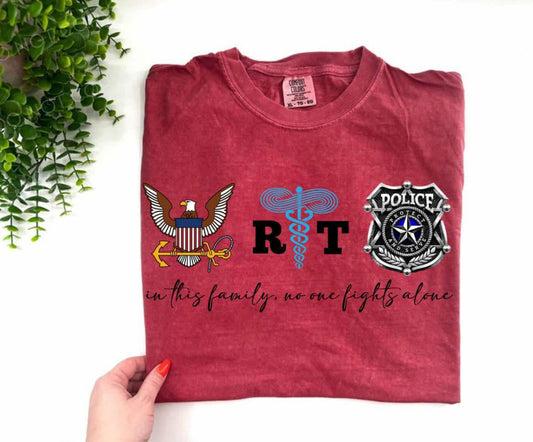 In This Family - Navy, RT, Police - Custom