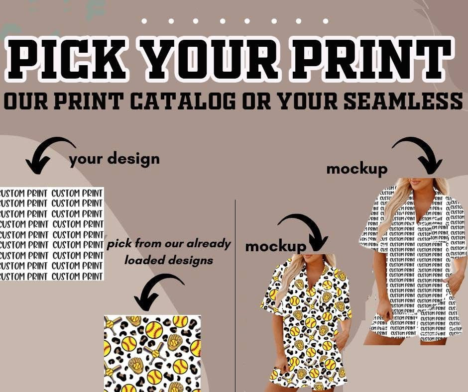 Custom Pajama Set - Shorts and Top