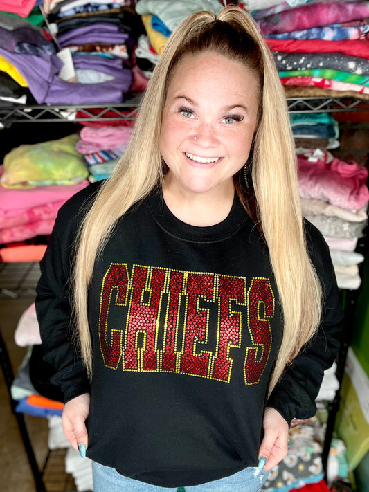 #204 - Chiefs Red & Gold - SPANGLED PRINT ONLY