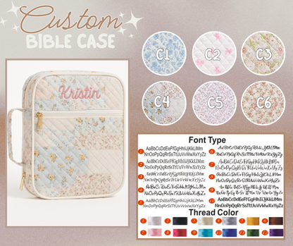 Preorder: Custom Embroidered Bible Cases ( case only) 11.24.25