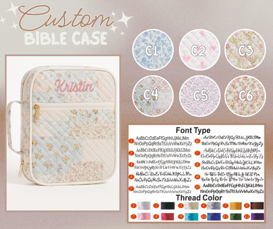 Preorder: Custom Embroidered Bible Cases ( case only) 11.24.25