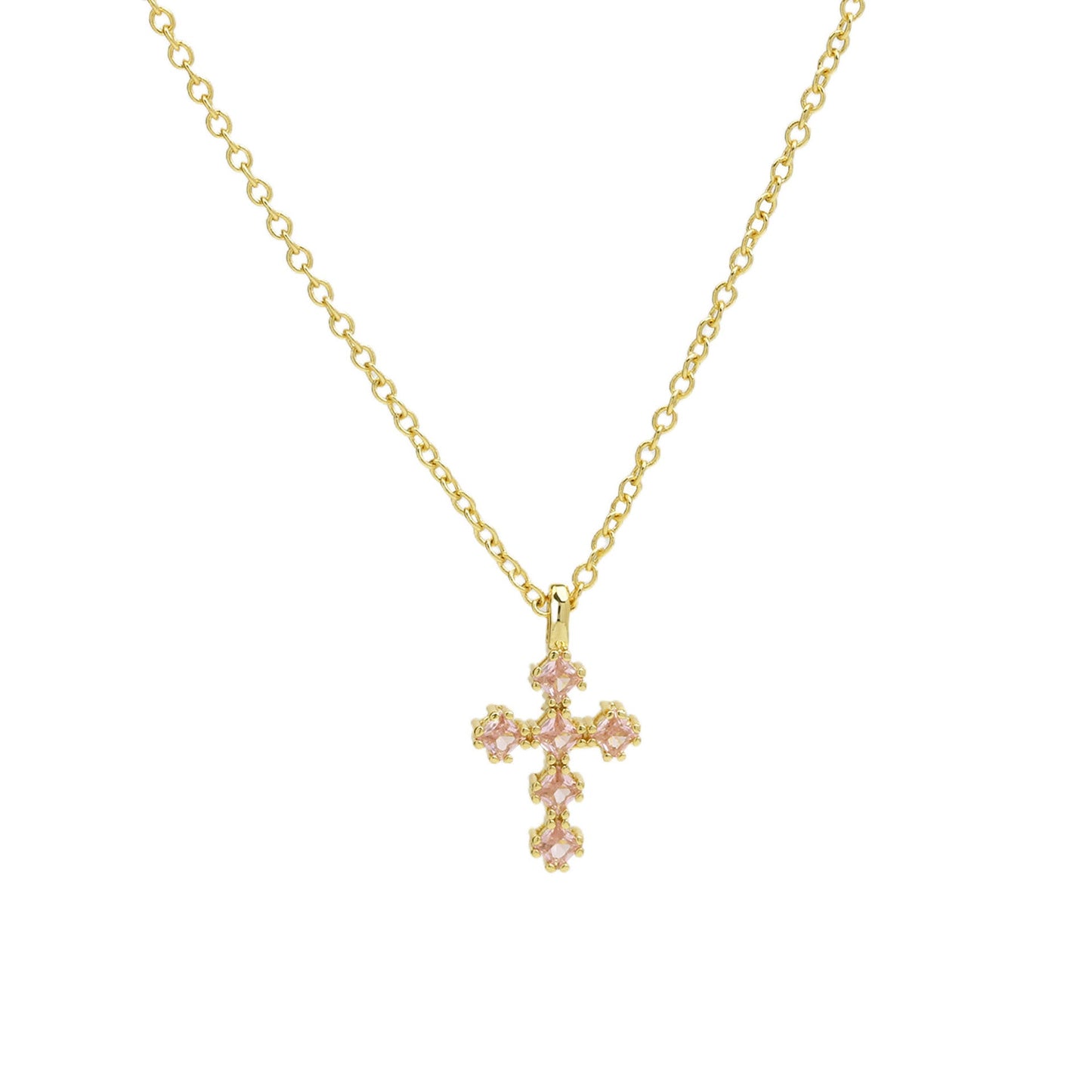 Preorder: Birthstone Cross Necklace