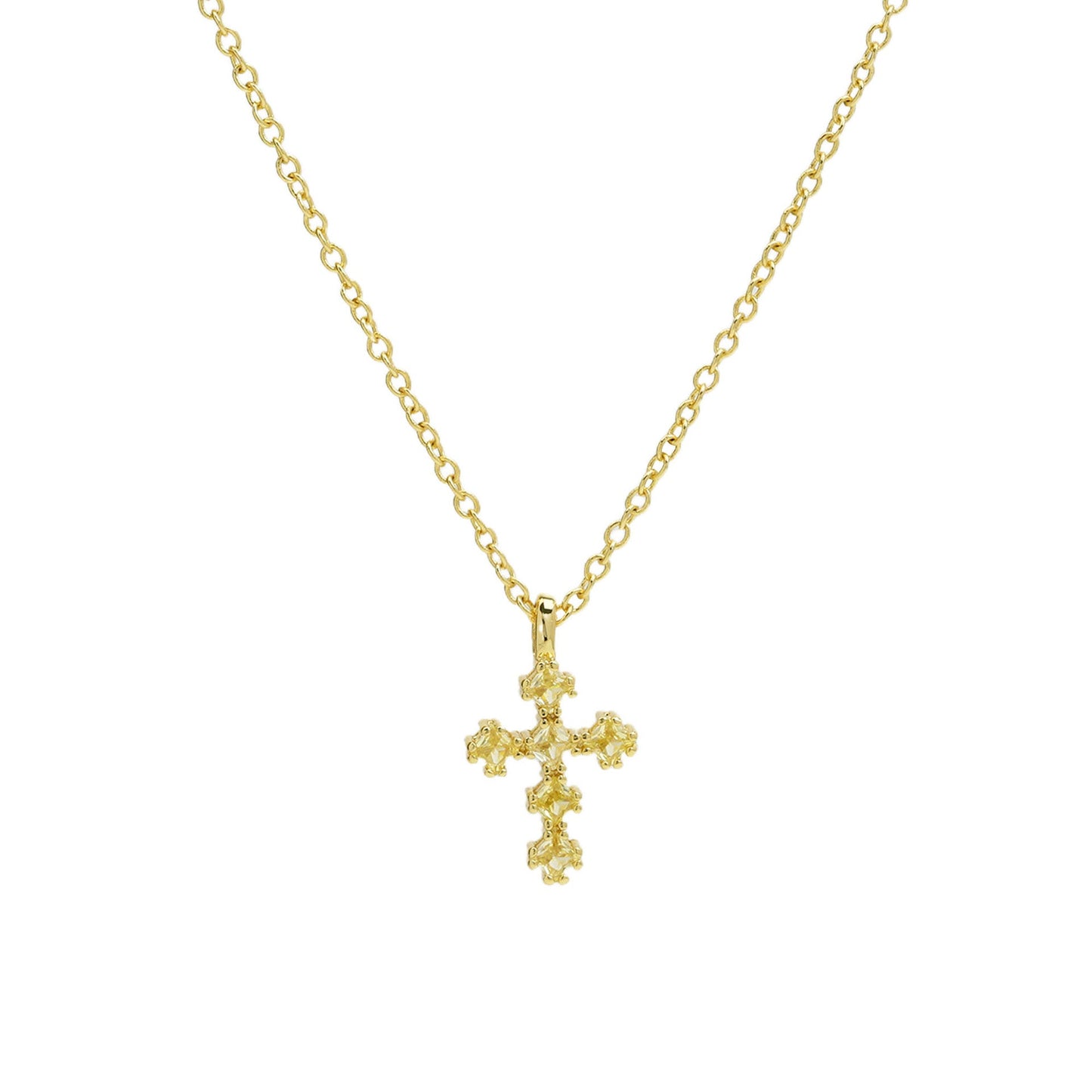 Preorder: Birthstone Cross Necklace