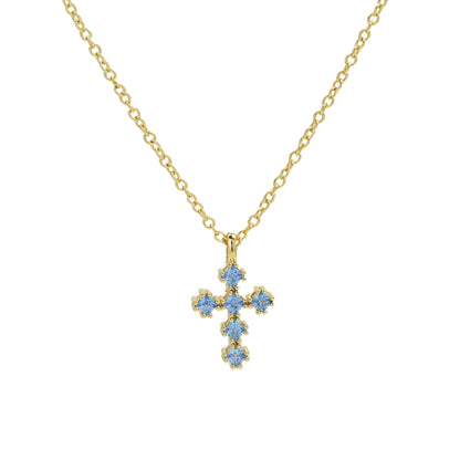 Preorder: Birthstone Cross Necklace
