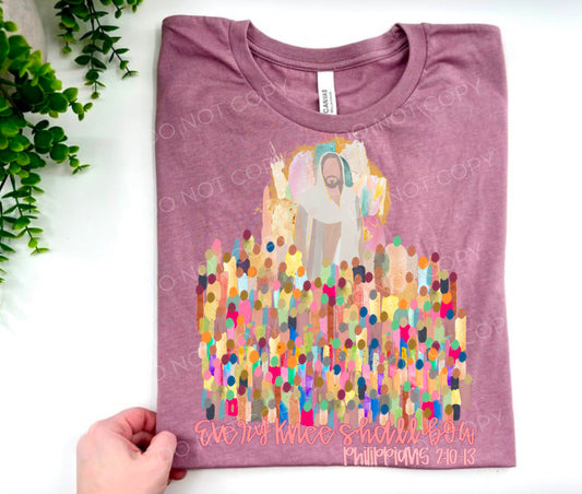 Every Knee Shall Bow Watercolor - Custom