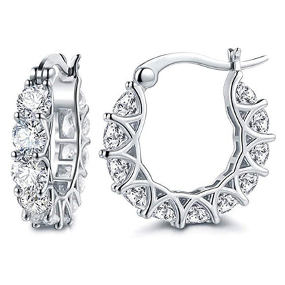 Preorder: Multi- Color Zircon Hoop Earrings