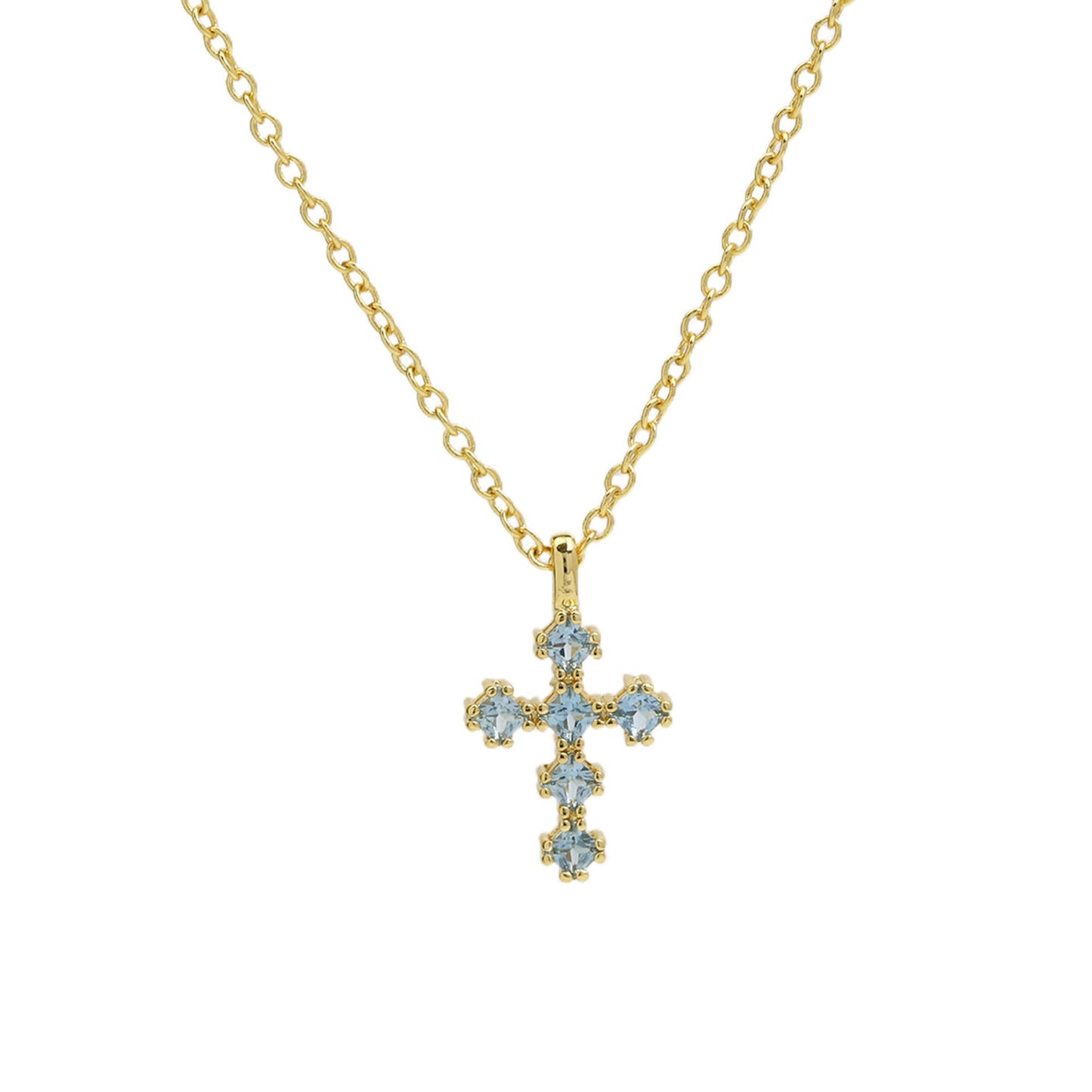 Preorder: Birthstone Cross Necklace