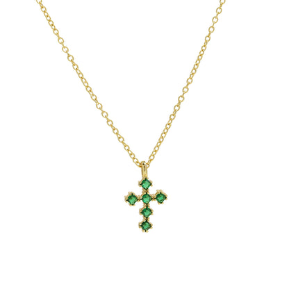Preorder: Birthstone Cross Necklace