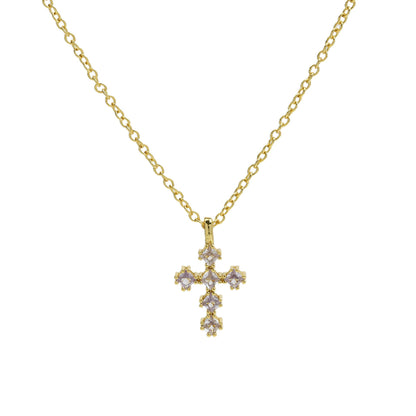 Preorder: Birthstone Cross Necklace