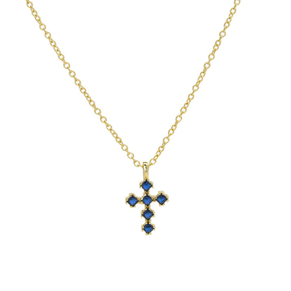 Preorder: Birthstone Cross Necklace