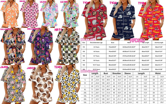 Custom Pajama Set - Shorts and Top