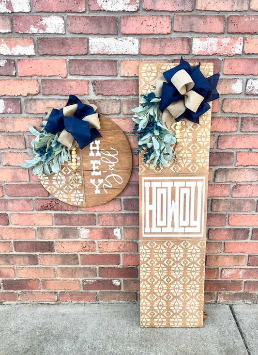HOWDY SET - Door Hanger & Porch Leaner