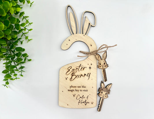 Easter Bunny Door Hanger Key
