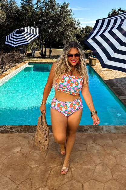READY TO SHIP - AMALFI BLOOMS SWIM SET