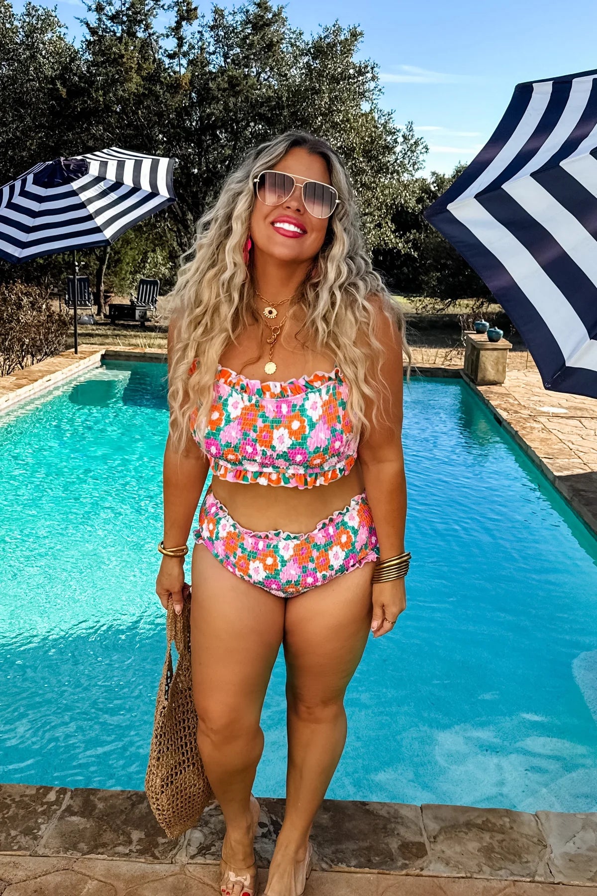 READY TO SHIP - AMALFI BLOOMS SWIM SET