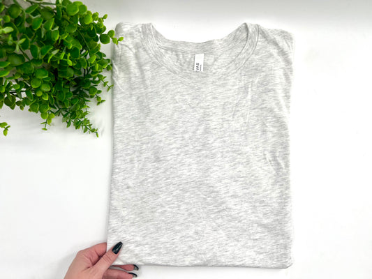 LARGE - Ash Tshirt - Bella Canvas