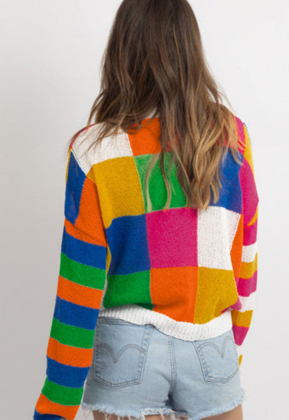 READY TO SHIP: XL - Block It Out Sweater