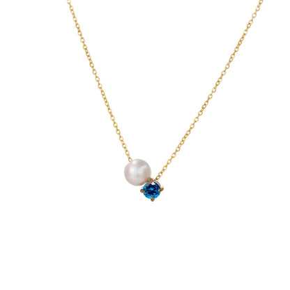 Preorder: Pearl and Birthstone Necklace
