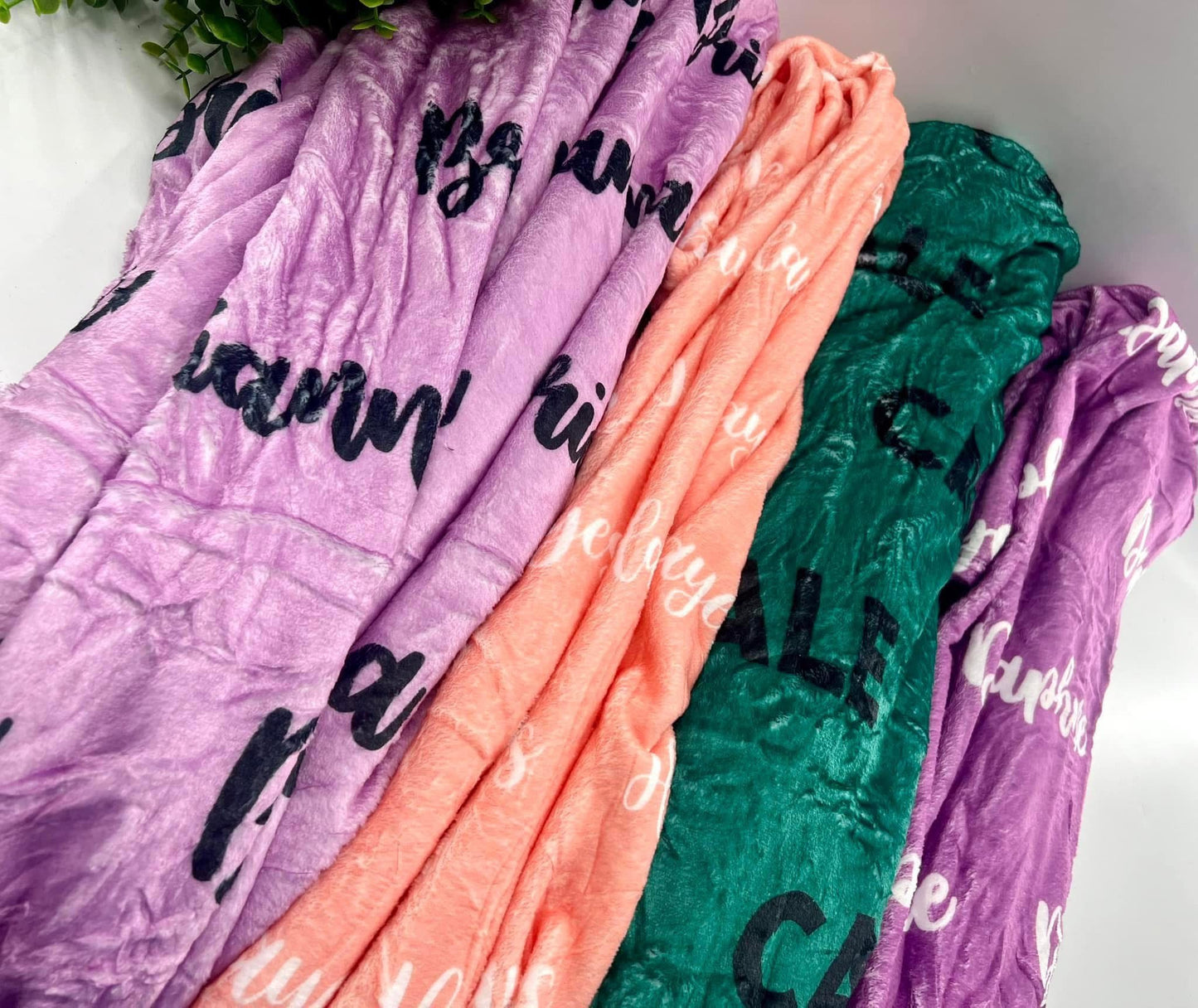 Repeating Name Blankets