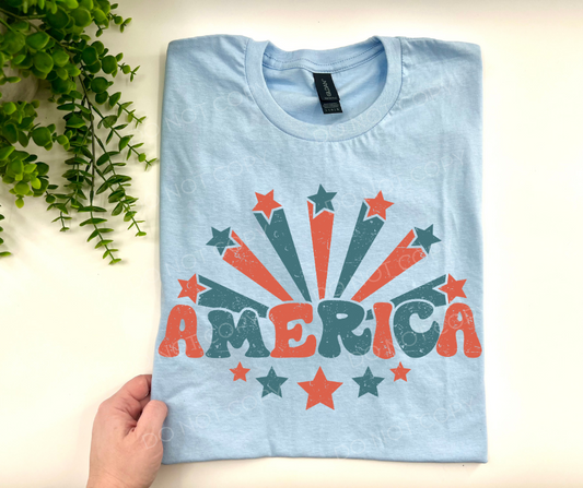 #99 - America Star Burst - DIRECT TO FILM PRINT ONLY