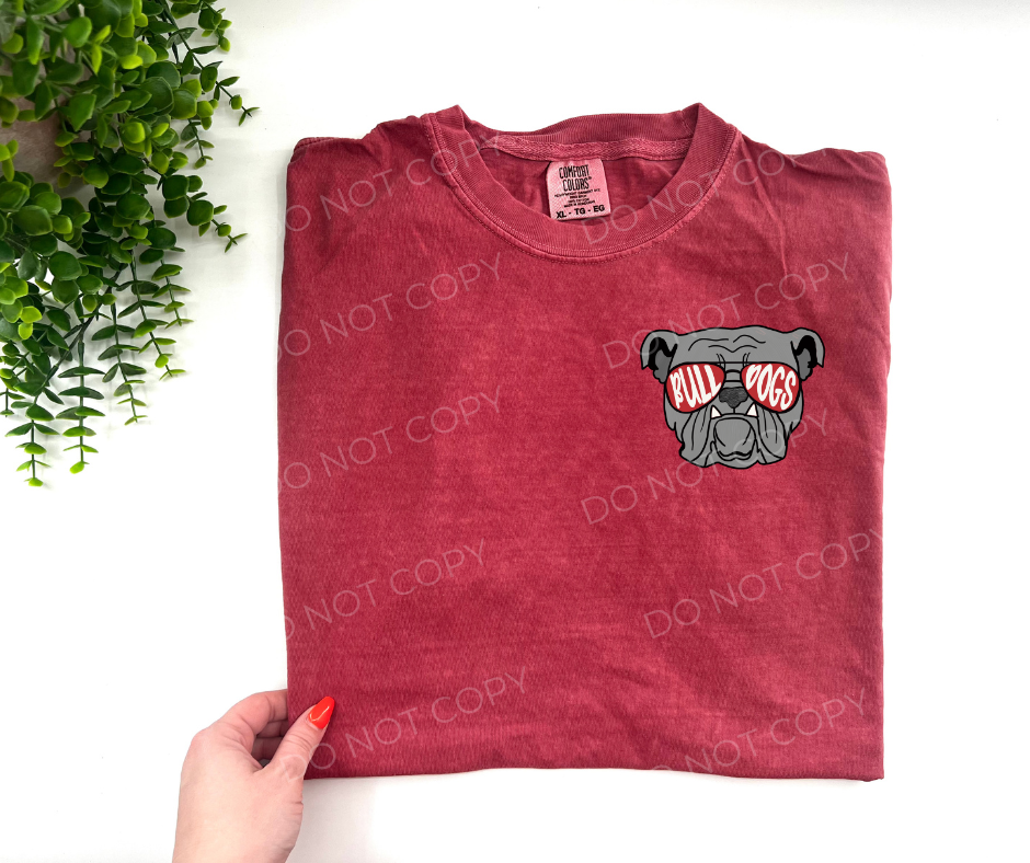 #18 - Bulldog Head - POCKET - DIRECT TO FILM PRINT ONLY