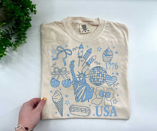 USA Liberty Doodle Collage - CUSTOM