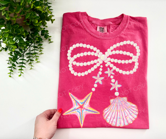 Coquette Pearl Summer Bow - Custom