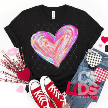 #313 - Watercolor Heart - SCREEN PRINT ONLY