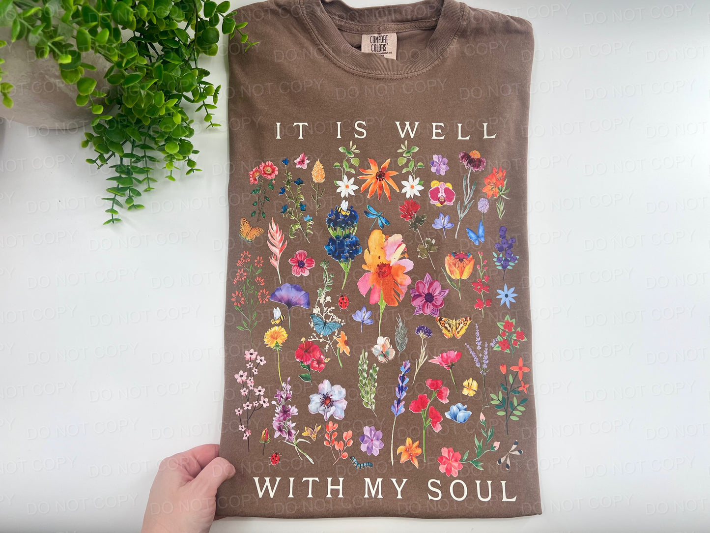 It Is Well With My Soul Wildflower Floral - Custom