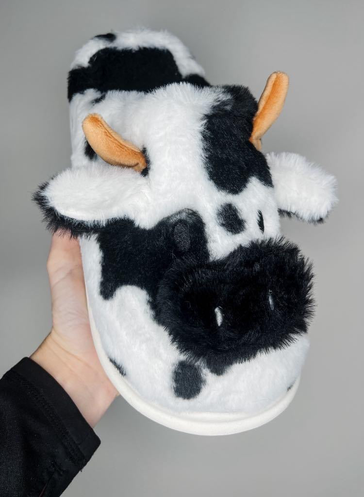 PREORDER: RERUN Cow Slippers - Adult & Kids
