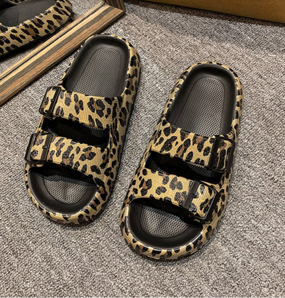 BOUTIQUE PREORDER: Leopard Cloud Sandals