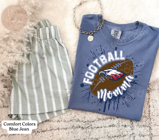 Football Mama Eagles Splatter - Custom