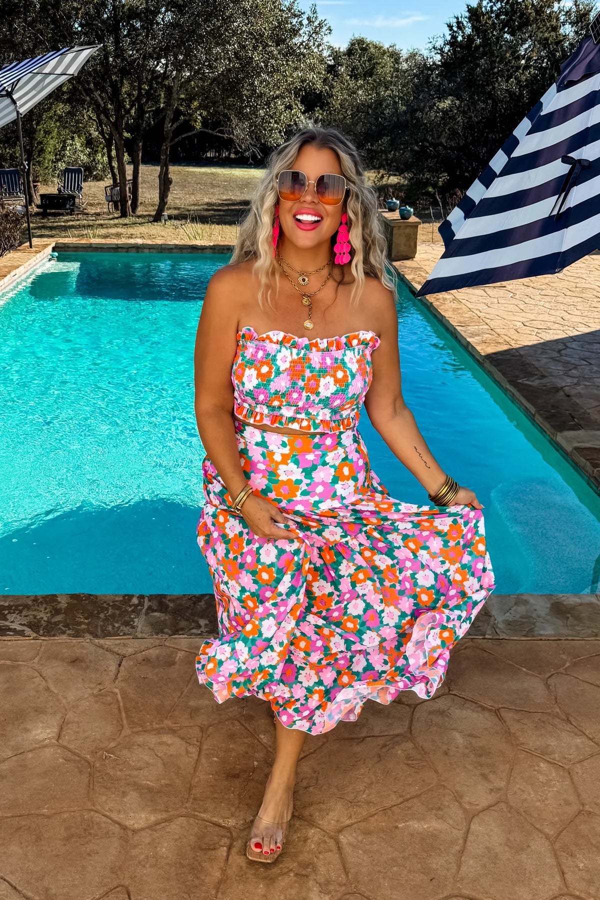 READY TO SHIP - AMALFI BLOOMS SWIM SET