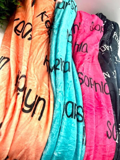 Repeating Name Blankets