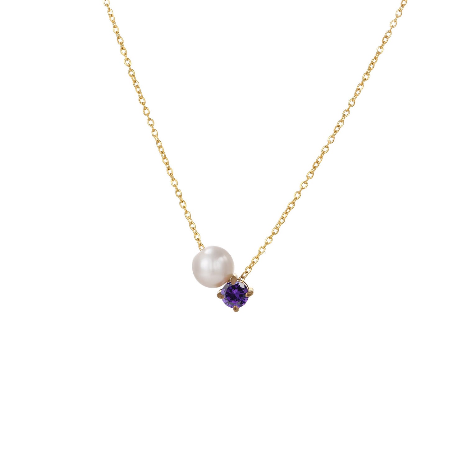 Preorder: Pearl and Birthstone Necklace
