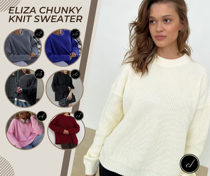 PREORDER: Eliza Chunky knit sweater 11.24.25