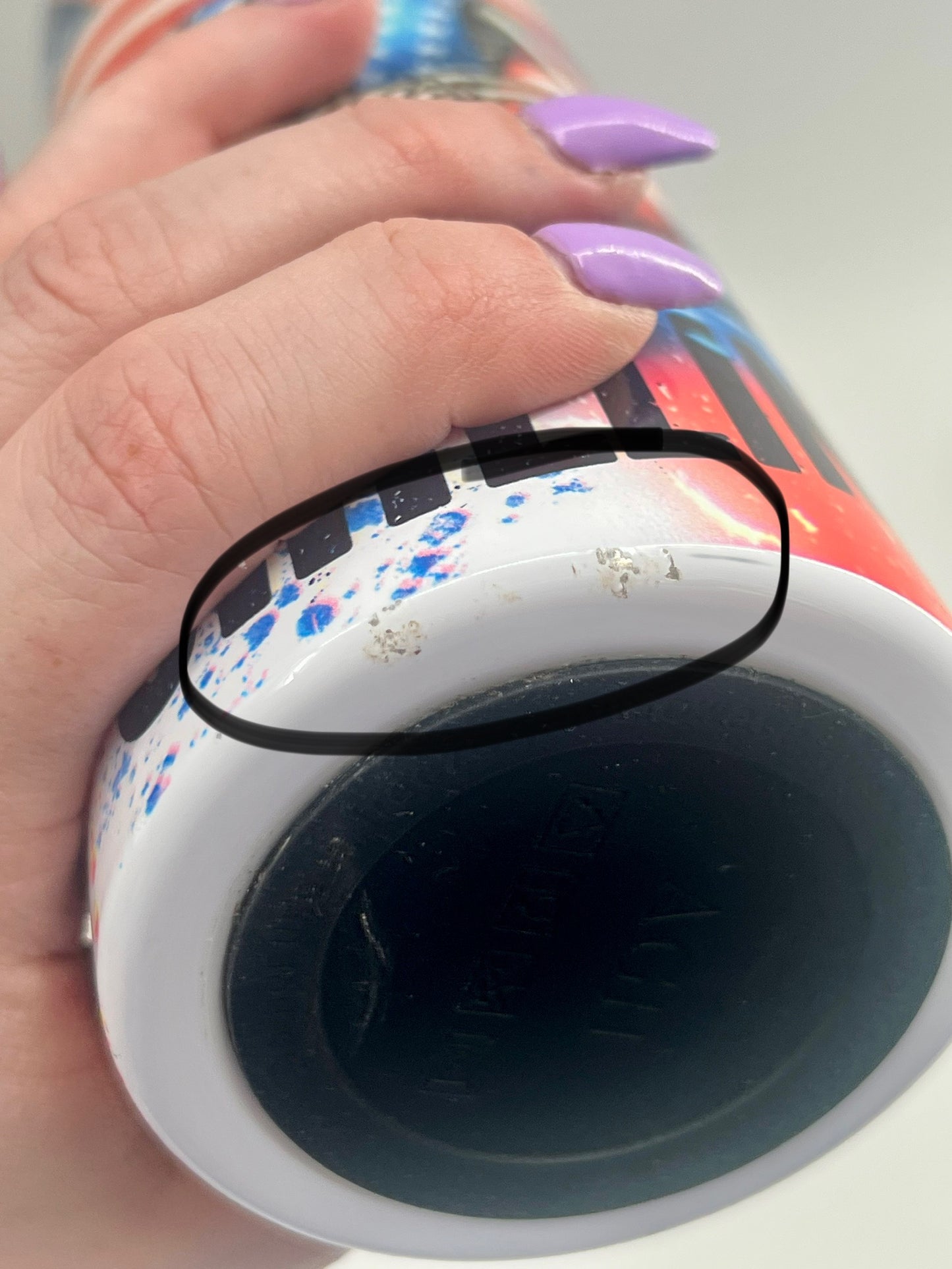 READY TO SHIP: Americana Chillin - FLAWED SCUFFS ON BOTTOM + CRACKED LID