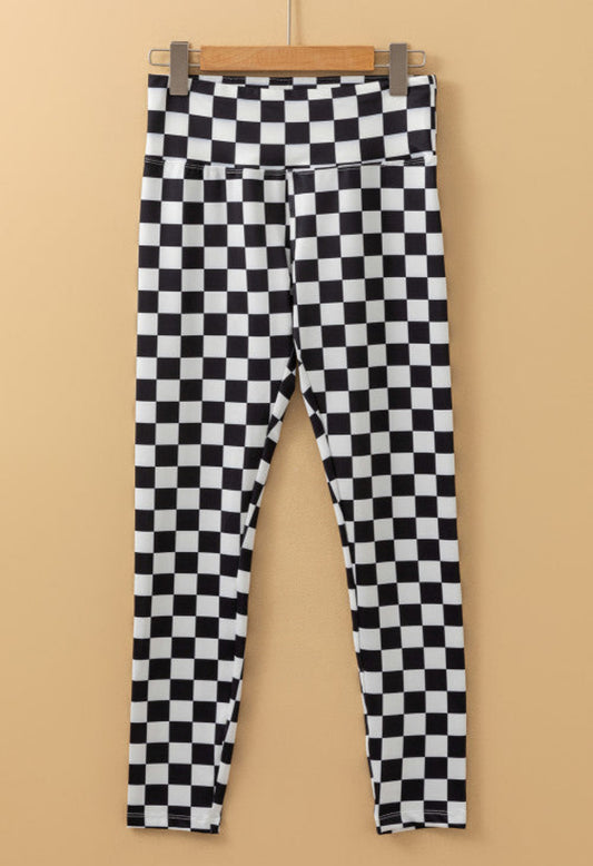 READY TO SHIP: Medium, Large & XL - Checked Leggings