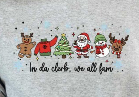 #4 - In Da Clerb, We All Fam Christmas - YOUTH - DIRECT TO FILM PRINT ONLY
